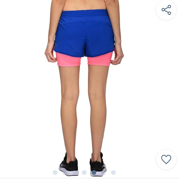 Puma The Last Lap 2 in 1 Running Shorts Pink Blue Size Small - Picture 15 of 15